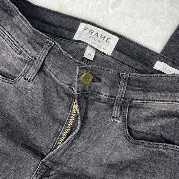 Frame Denim Le High Skinny Selby Wash Jeans Size 26 - Picture 5 of 7